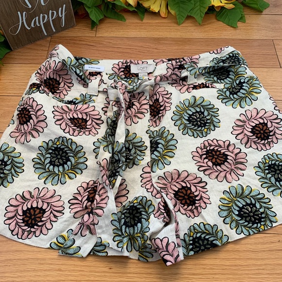 loft tie waist shorts